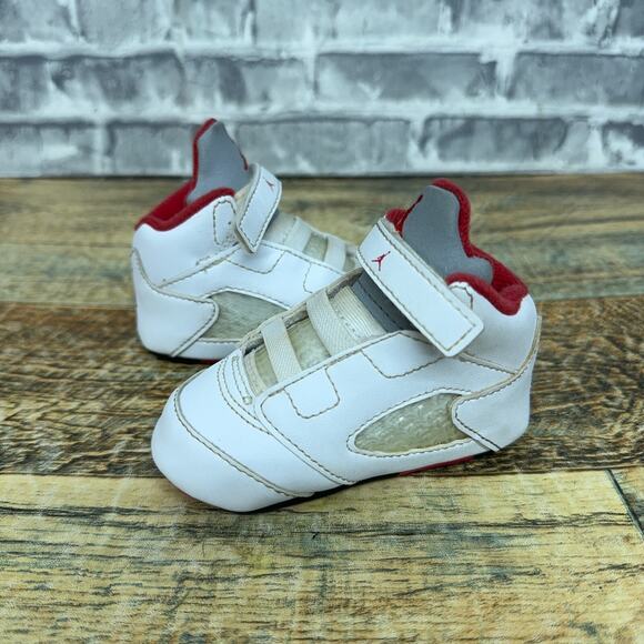 Nike Air Jordan 5 Retro Crib Bootie Fire Red (TD) 2013 552494-100 Baby Size 3C - Picture 1 of 8